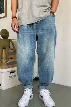 Y2K Balloon Fit Tapered Jeans: Coquette Aesthetic Grunge Style Cargo Skirt Fashion