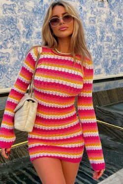 Y2K Beach Please Bodycon Dress: Coquette Aesthetic - Grunge Style, Pastel