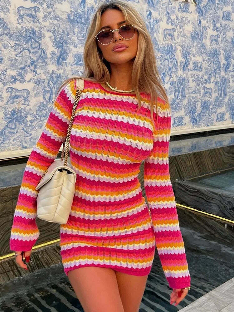 Y2K Beach Please Bodycon Dress: Coquette Aesthetic - Grunge Style, Pastel Y2K Beach Please Bodycon Dress: Coquette Aesthetic - Grunge Style, Pastel