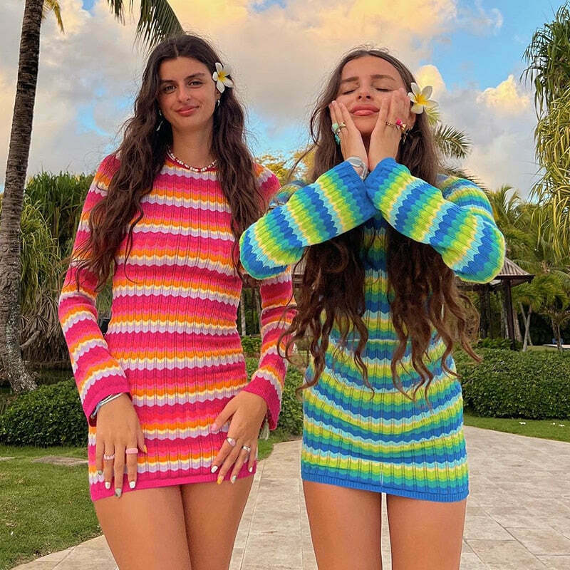 Y2K Beach Please Bodycon Dress: Coquette Aesthetic - Grunge Style, Pastel Y2K Beach Please Bodycon Dress: Coquette Aesthetic - Grunge Style, Pastel