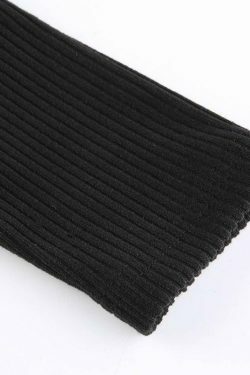 Y2K Black Tie-Up Dress: Coquette Aesthetic - Grunge, Pastel Goth, Cottagecore, Vintage Sweater