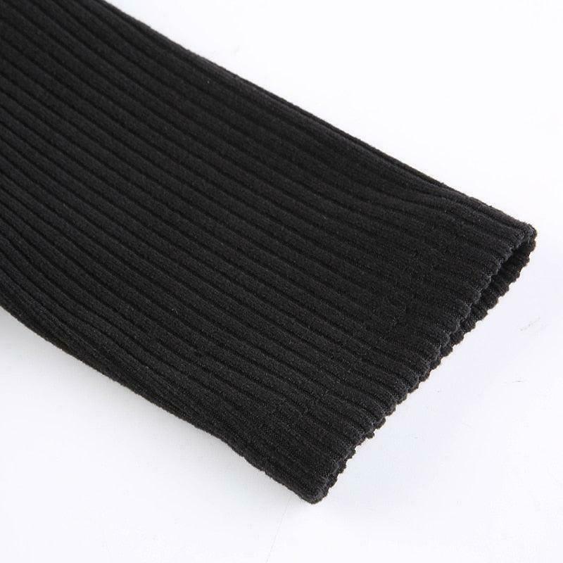 Y2K Black Tie-Up Dress: Coquette Aesthetic - Grunge, Pastel Goth, Cottagecore, Vintage Sweater Y2K Black Tie-Up Dress: Coquette Aesthetic - Grunge, Pastel Goth, Cottagecore, Vintage Sweater