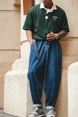 Y2K California Embroidered Polo Shirt: Coquette Grunge Aesthetic Cargo Skirt Goth Fashion