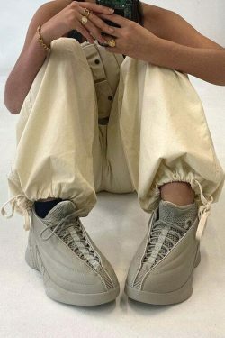 Y2K Cargo Pants with 4 Pockets: Coquette Aesthetic Grunge Style for Women Fashion