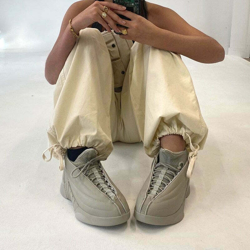 Y2K Cargo Pants with 4 Pockets: Coquette Aesthetic Grunge Style for Women Fashion Y2K Cargo Pants with 4 Pockets: Coquette Aesthetic Grunge Style for Women Fashion