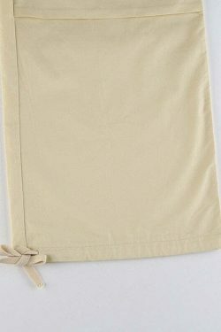 Y2K Cargo Pants with 4 Pockets: Coquette Aesthetic Grunge Style for Women Fashion