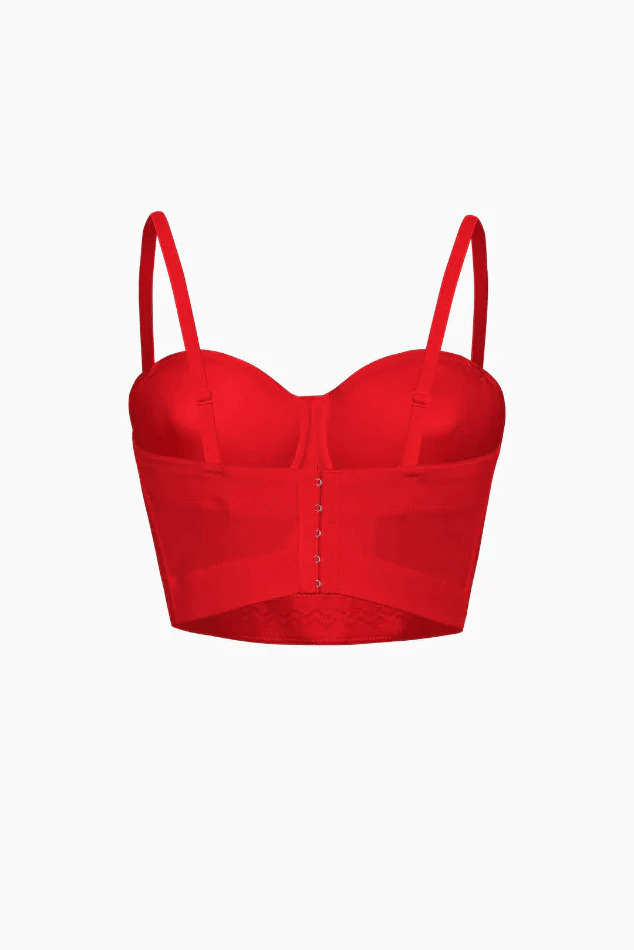 Y2K Chain Detail Bustier Corset Top for Women's Niche Fashion Y2K Chain Detail Bustier Corset Top for Women's Niche Fashion