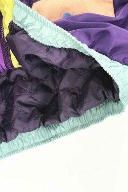 Y2K Color Block Jacket: Coquette Grunge Aesthetic, Pastel Goth, Cute Tops