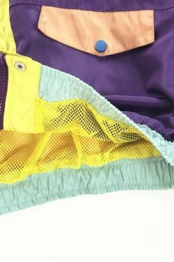 Y2K Color Block Jacket: Coquette Grunge Aesthetic, Pastel Goth, Cute Tops