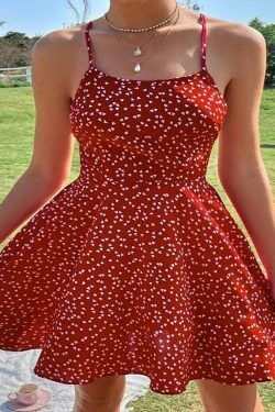 Y2K Confetti Floral Backless Dress - Coquette Aesthetic for Women