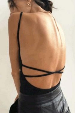 Y2K Coquette Aesthetic Backless Top - Grunge Style, Cute Tops & Pastel Goth Outfits