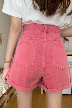 Y2K Coquette Aesthetic Candy Fairy Distressed Shorts - Grunge Style Cute Tops for Women