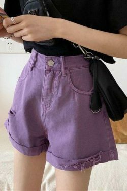 Y2K Coquette Aesthetic Candy Fairy Distressed Shorts - Grunge Style Cute Tops for Women