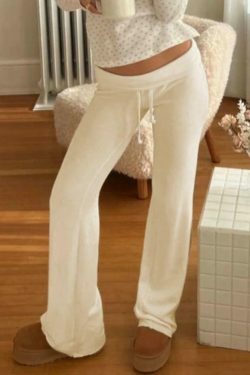 Y2K Coquette Aesthetic Cargo Skirt: Grunge Style Turned Waist Tie Flare Leg