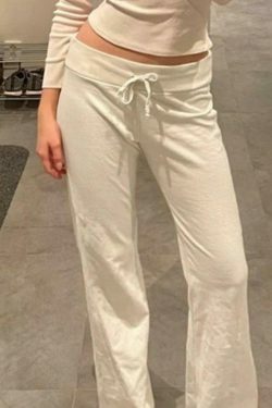 Y2K Coquette Aesthetic Cargo Skirt: Grunge Style Turned Waist Tie Flare Leg