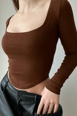 Y2K Coquette Aesthetic Crop Top: Grunge Style, Pastel Goth Vibes, Old Money Elegance