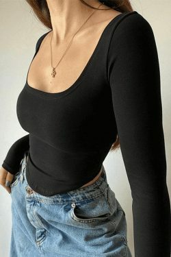 Y2K Coquette Aesthetic Crop Top: Grunge Style, Pastel Goth Vibes, Old Money Elegance