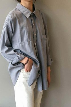 Y2K Coquette Aesthetic Drape Shirt - Grunge Style, Pastel Goth