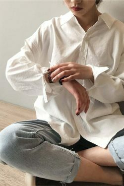 Y2K Coquette Aesthetic Drape Shirt - Grunge Style, Pastel Goth