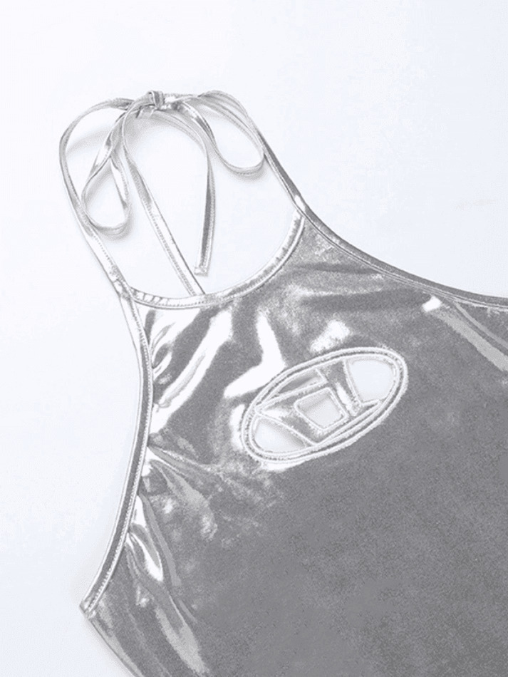 Y2K Coquette Aesthetic Lace-Up Halter Vest - Grunge Style Cute Tops & Cargo Skirt Y2K Coquette Aesthetic Lace-Up Halter Vest - Grunge Style Cute Tops & Cargo Skirt