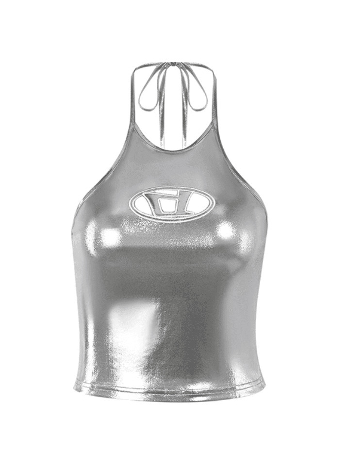 Y2K Coquette Aesthetic Lace-Up Halter Vest - Grunge Style Cute Tops & Cargo Skirt Y2K Coquette Aesthetic Lace-Up Halter Vest - Grunge Style Cute Tops & Cargo Skirt