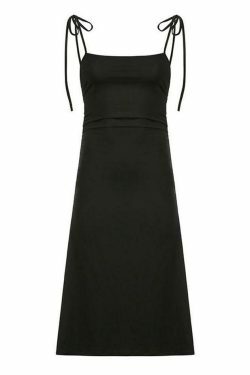 Y2K Coquette Aesthetic Ruched Midi Dress - Grunge Elegance