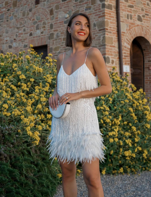 Y2K Coquette Aesthetic Sequin Feather Dress - Grunge Elegance Y2K Coquette Aesthetic Sequin Feather Dress - Grunge Elegance