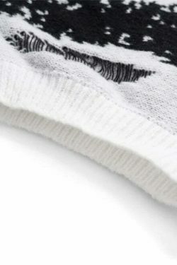 Y2K Coquette Aesthetic Sweater Vest - Grunge Style, Pastel Goth - Frayed Abstract