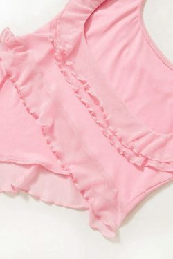 Y2K Coquette Aesthetic Tank Top: Grunge Style with Pastel Goth Vibes