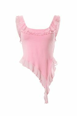 Y2K Coquette Aesthetic Tank Top: Grunge Style with Pastel Goth Vibes