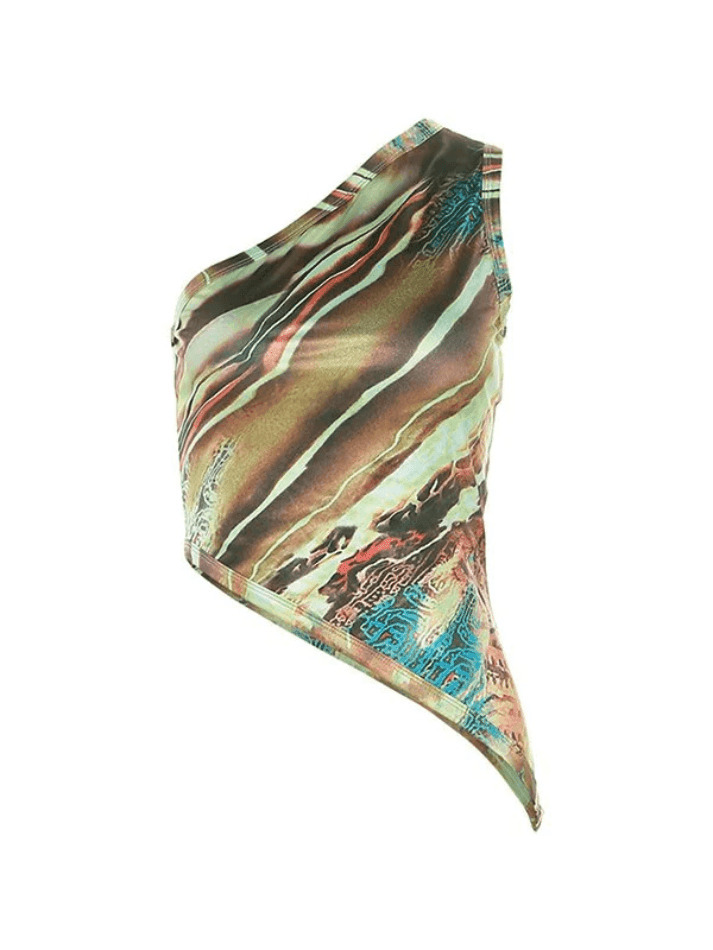 Y2K Coquette Aesthetic Tank Top with Asymmetric Hem - Grunge Style Cute Tops for Women Y2K Coquette Aesthetic Tank Top with Asymmetric Hem - Grunge Style Cute Tops for Women