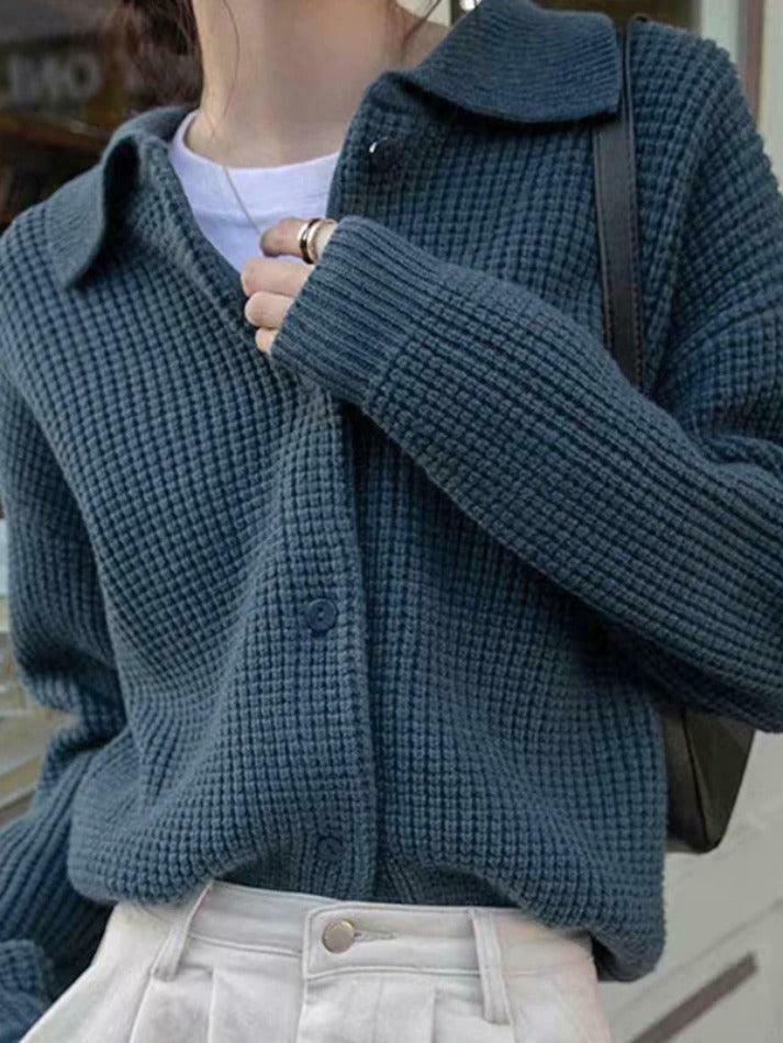 Y2K Coquette Aesthetic Waffle Cardigan: Grunge Style Cute Tops & Pastel Y2K Coquette Aesthetic Waffle Cardigan: Grunge Style Cute Tops & Pastel