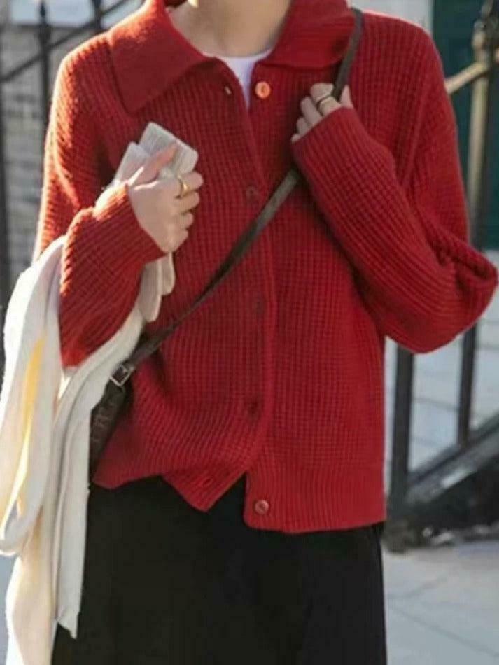 Y2K Coquette Aesthetic Waffle Cardigan: Grunge Style Cute Tops & Pastel Y2K Coquette Aesthetic Waffle Cardigan: Grunge Style Cute Tops & Pastel