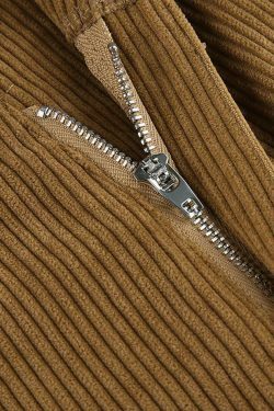 Y2K Corduroy High Waist Loose Pants - Coquette Aesthetic Grunge Style Cargo Skirt