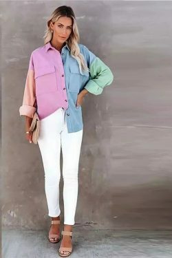 Y2K Corduroy Patchwork Shirt - Coquette Grunge Aesthetic - Cute Tops & Cargo Skirt Comfy Hoodie