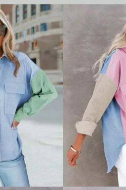 Y2K Corduroy Patchwork Shirt - Coquette Grunge Aesthetic - Cute Tops & Cargo Skirt Comfy Hoodie