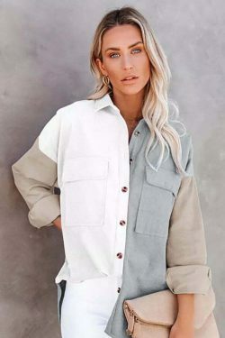 Y2K Corduroy Patchwork Shirt - Coquette Grunge Aesthetic - Cute Tops & Cargo Skirt Comfy Hoodie