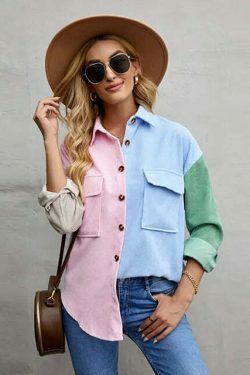 Y2K Corduroy Patchwork Shirt - Coquette Grunge Aesthetic - Cute Tops & Cargo Skirt Comfy Hoodie