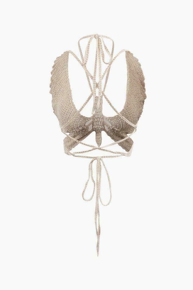 Y2K Crochet Knit Butterfly Cami Top: Coquette Aesthetic, Grunge Style, Cute Tops Y2K Crochet Knit Butterfly Cami Top: Coquette Aesthetic, Grunge Style, Cute Tops