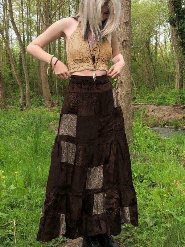 Y2K Crochet Knit Halter Crop Top - Coquette Aesthetic, Grunge Style, Cute Tops