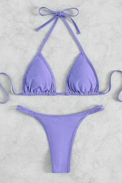 Y2K Crystal Diamond Thong Beach Bikini - Coquette Aesthetic Swimwear for Women