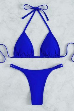 Y2K Crystal Diamond Thong Beach Bikini - Coquette Aesthetic Swimwear for Women