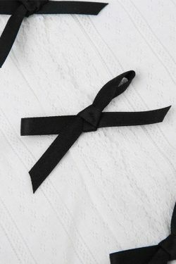 Y2K Cutout Bow Slim Tank Top: Coquette Aesthetic, Grunge Style, Pastel Goth, Cute Tops, Cargo Skirt