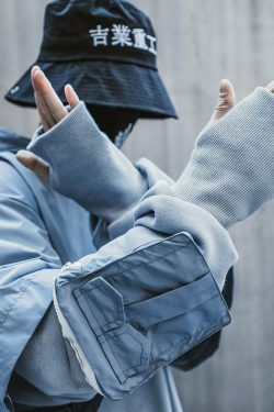 Y2K Cyberpunk Poncho Cape Hoodie - Coquette Aesthetic, Grunge Style, Pastel Goth