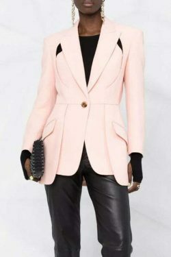 Y2K Deconstructed Cut Jacket: Coquette Aesthetic with Grunge & Pastel Goth Vibes