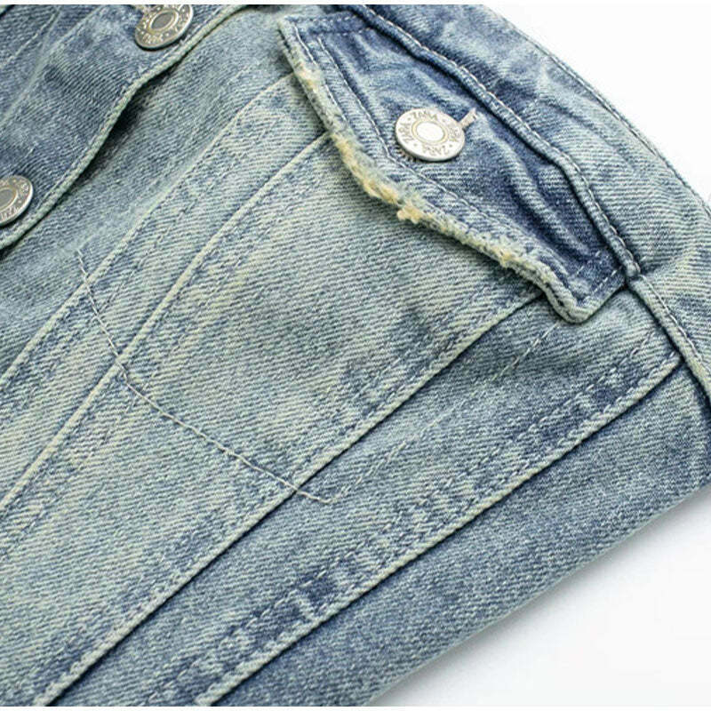 Y2K Denim Crop Top featuring Tiago Strapless Design for Coquette Aesthetic Fashion