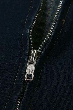 Y2K Denim Darling Bustier: Coquette Aesthetic Cargo Skirt & Pastel Goth Style