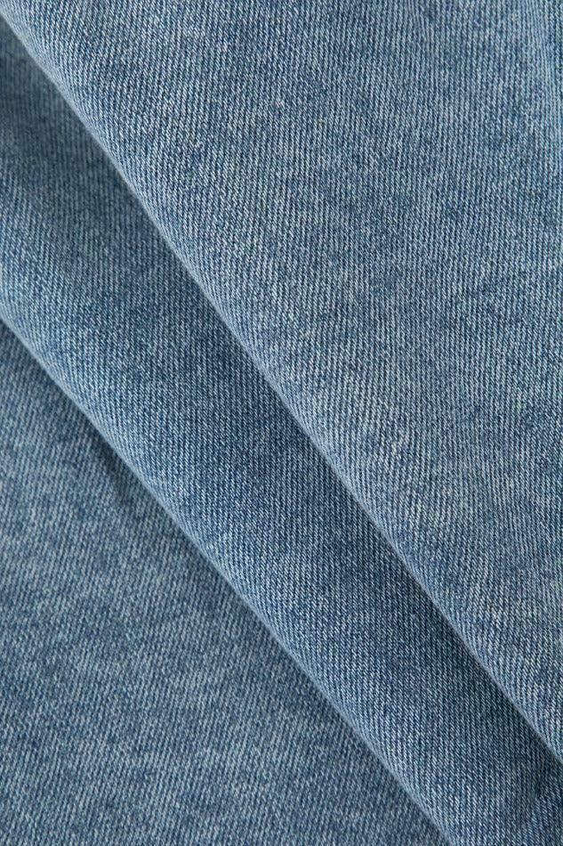 Y2K Denim Side Tie Tank Top & Wrap Mini Skirt Set - Coquette Aesthetic & Grunge Style