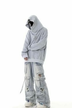 Y2K Destroyed Baggy Cargo Jeans: Ultimate Women's Fashion Statement