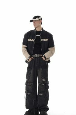 Y2K Destroyed Baggy Cargo Jeans: Ultimate Women's Fashion Statement